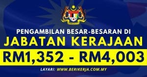 Pengambilan Besar Besaran Di Jabatan Kerajaan Lebih Kekosongan