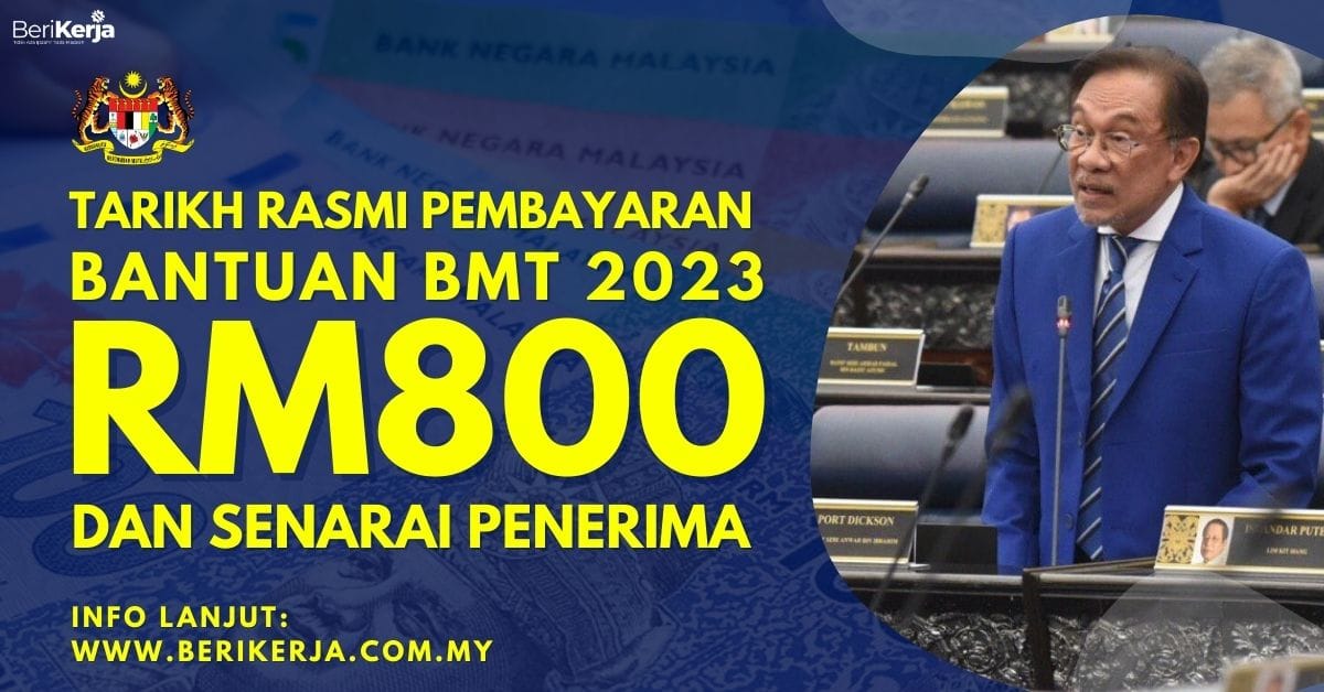 Bantuan Bmt Rm Tahun Ini Tarikh Rasmi Pembayaran Senarai