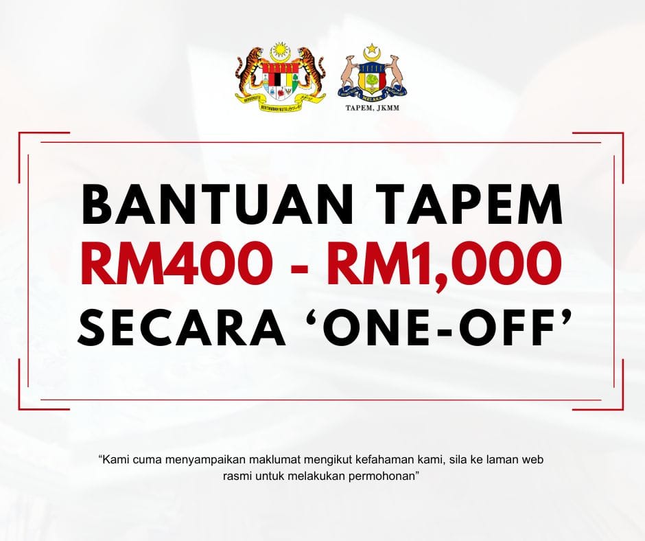 Bantuan Tapem Rm Rm Secara One Off Senarai Yang Layak