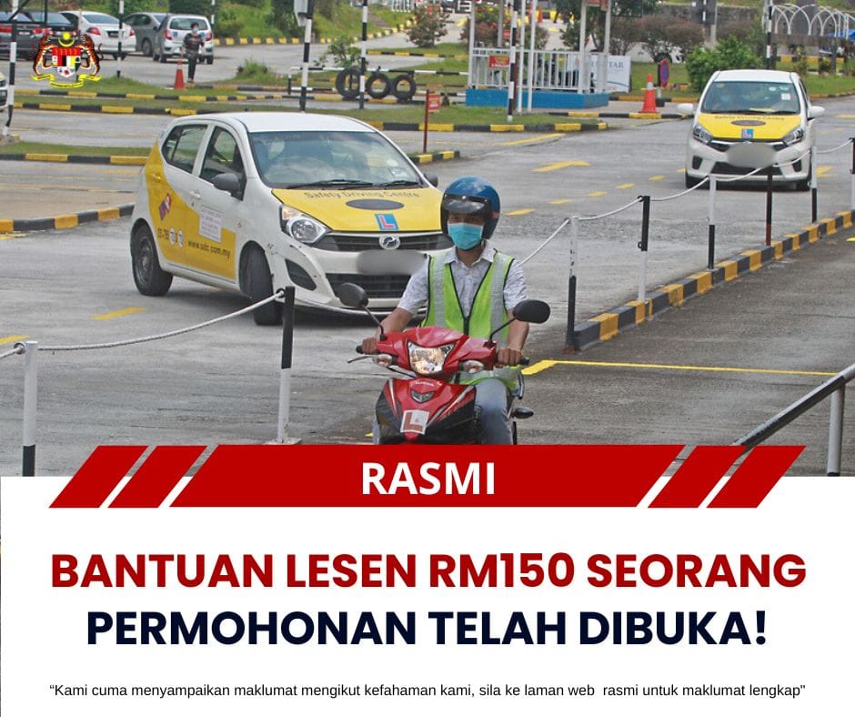 Permohonan Bantuan Lesen Rm Seorang Telah Dibuka Mereka Yang Layak