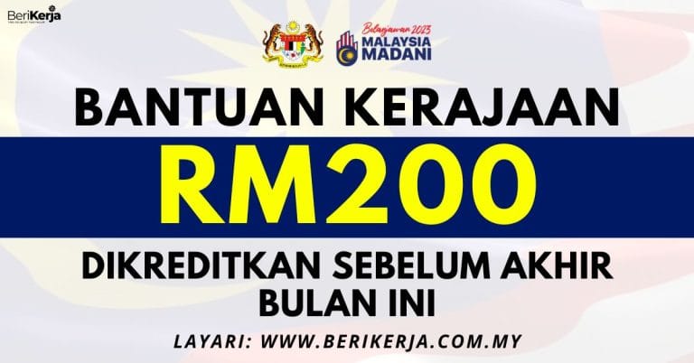 Bantuan RM200 Dikreditkan Sebelum Akhir Bulan Ini: Berikut Senarai ...