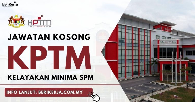 Kolej Poly-Tech MARA (KPTM) buka jawatan kosong: Kelayakan minima SPM & cara memohon