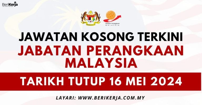 Jawatan kosong untuk kelulusan SPM di Jabatan Perangkaan Malaysia: Tarikh tutup 16 Mei 2024