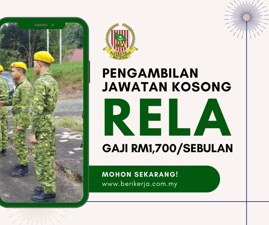 Rela Pengambilan jawatan kosong di RELA dengan gaji RM1,700/sebulan ...