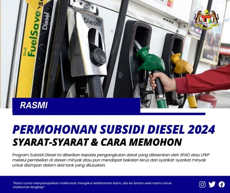 Permohonan Subsidi Diesel 2024 telah dibuka: Syarat-syarat kelayakan & cara memohon