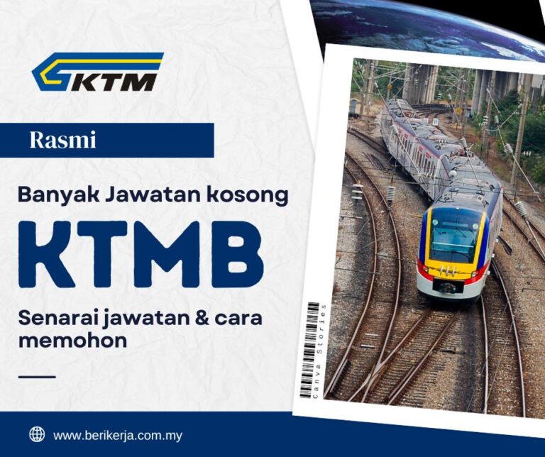 Keretapi Tanah Melayu Berhad (KTMB) buka banyak jawatan kosong: Senarai jawatan & cara memohon