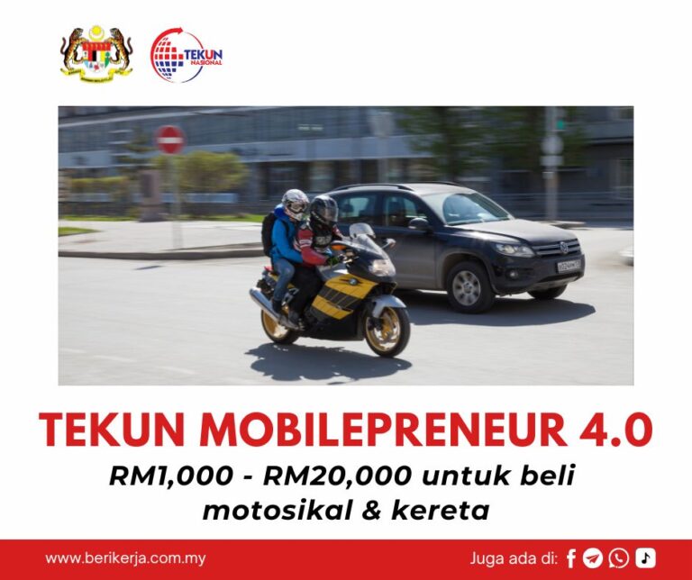 Permohonan TEKUN Mobilepreneur 4.0 masih dibuka: RM1,000 - RM20,000 untuk beli motosikal dan kereta