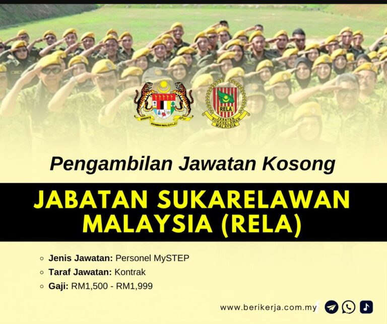 Pengambilan Jawatan Kosong Jabatan Sukarelawan Malaysia (RELA): Ambilan November 2024