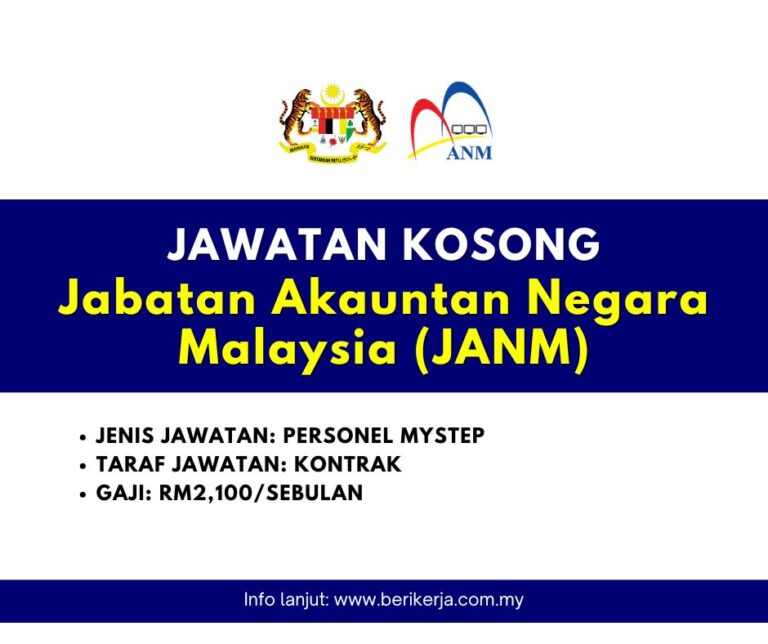 Jawatan Kosong Jabatan Akauntan Negara Malaysia (JANM) 2025