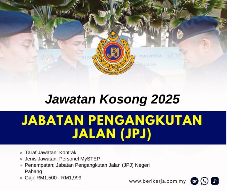 Jawatan Kosong Jabatan Pengangkutan Jalan (JPJ) ~ Kelayakan Minima SPM