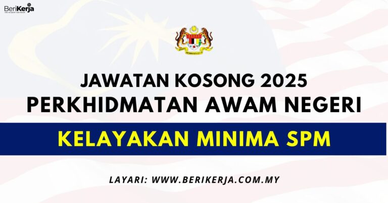 Pelbagai Jawatan Kosong Dalam Perkhidmatan Awam Negeri Pahang ~ Kelayakan Minima SPM