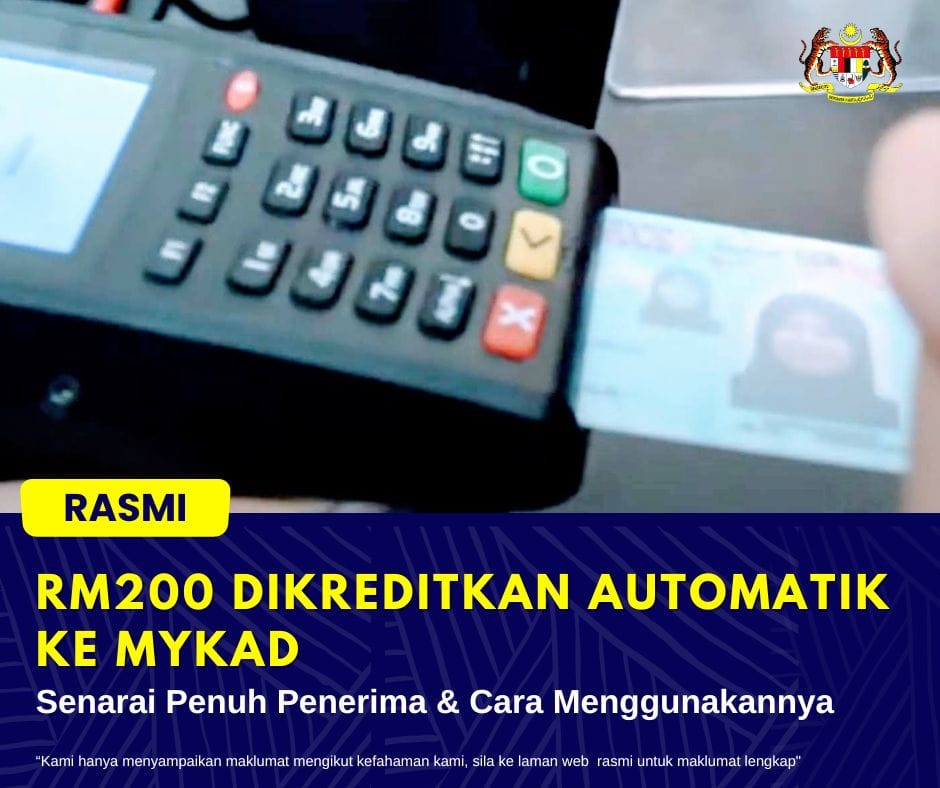 RM200 Dikreditkan Automatik