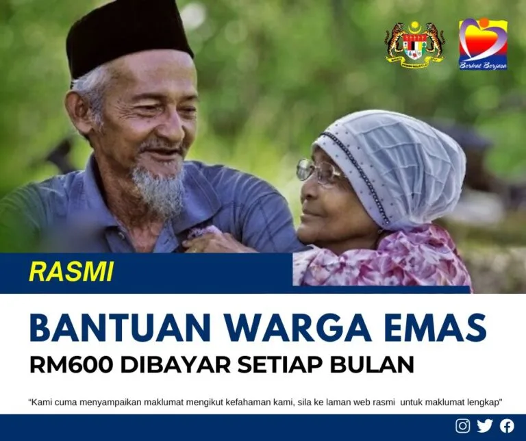 Bantuan RM600 Setiap Bulan Untuk Warga Emas: Syarat Kelayakan 60 Tahun dan Ke Atas