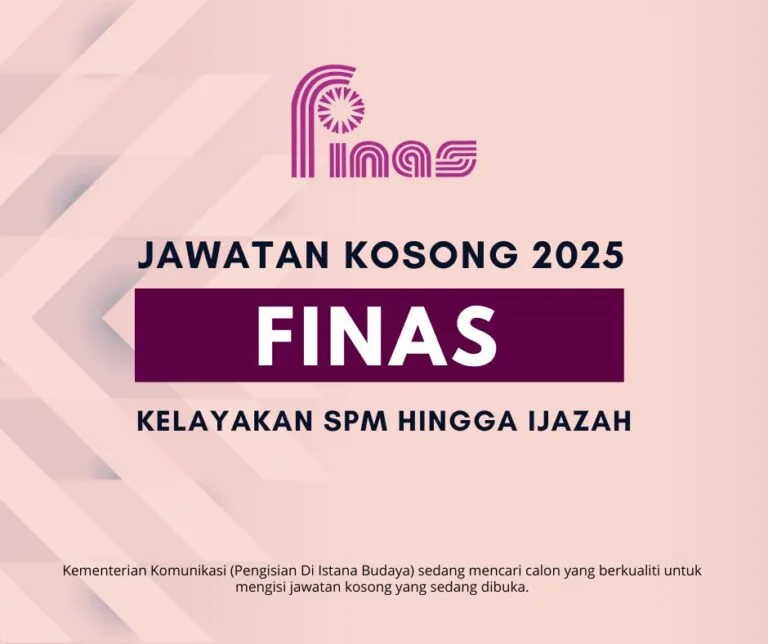 FINAS Buka Pelbagai Jawatan Kosong: Kelayakan SPM Hingga Ijazah